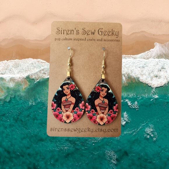 Moana Disney Princess Earrings - Picture 1 of 2